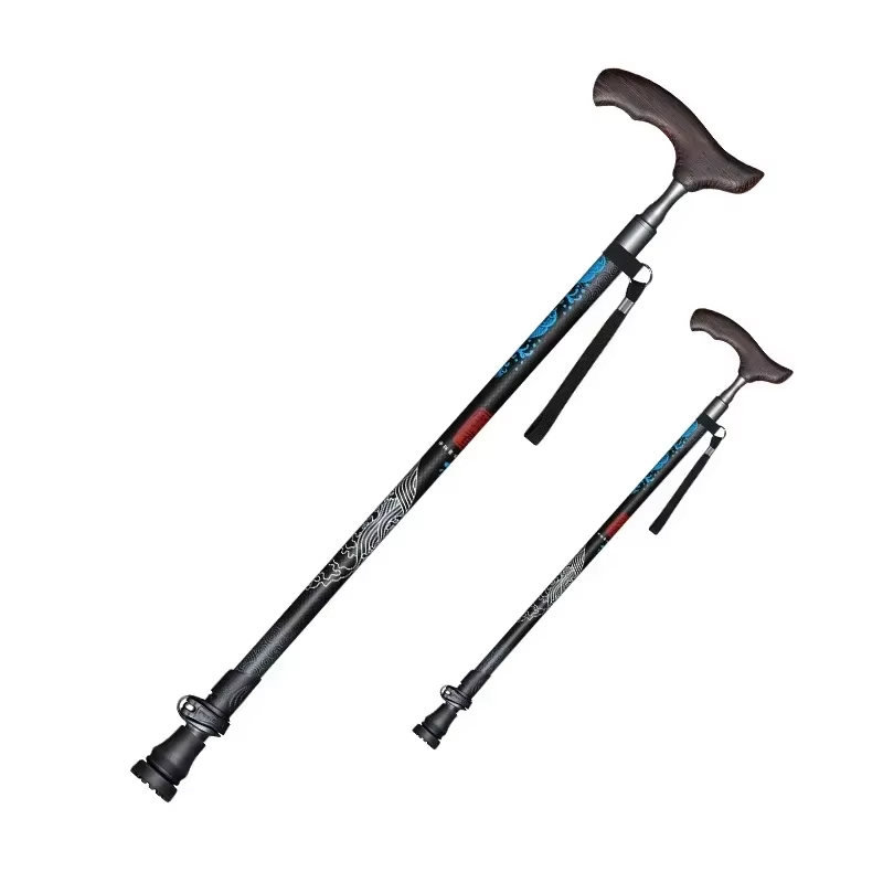 Nordic Walking Poles Carbon 100 - 1 Stück Stoßdämpfender Trekkingstock Ultraleichter Wanderstock