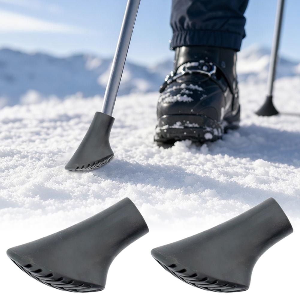 Trekking Pole Rubber Tips Feet Replacement - 2 Stück Ersatzspitzen für Wanderstöcke, Zubehör