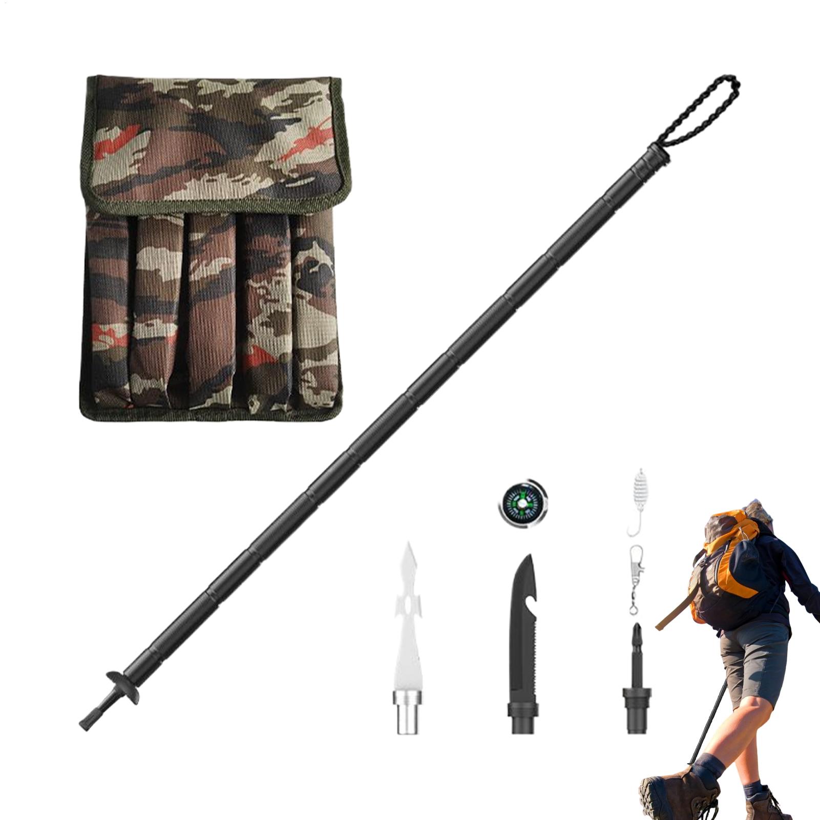 Folding Walking Sticks Hiking Adjustable - Trekkingstöcke zum Wandern, verstellbare, zusammenklappbare Gehstöcke,
