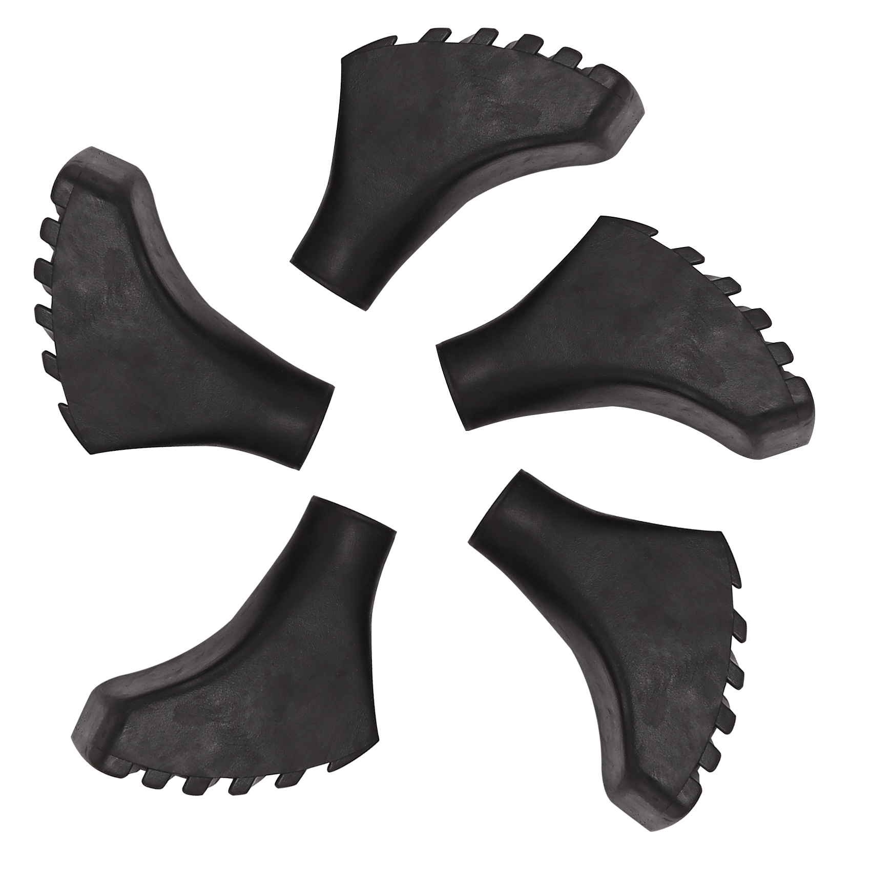 Trekking Pole Rubber Tips Feet Replacement - HOTB72A Viererpack extra haltbare Gummi-Ersatzspitzen (Ersatzfüße/-kappen)