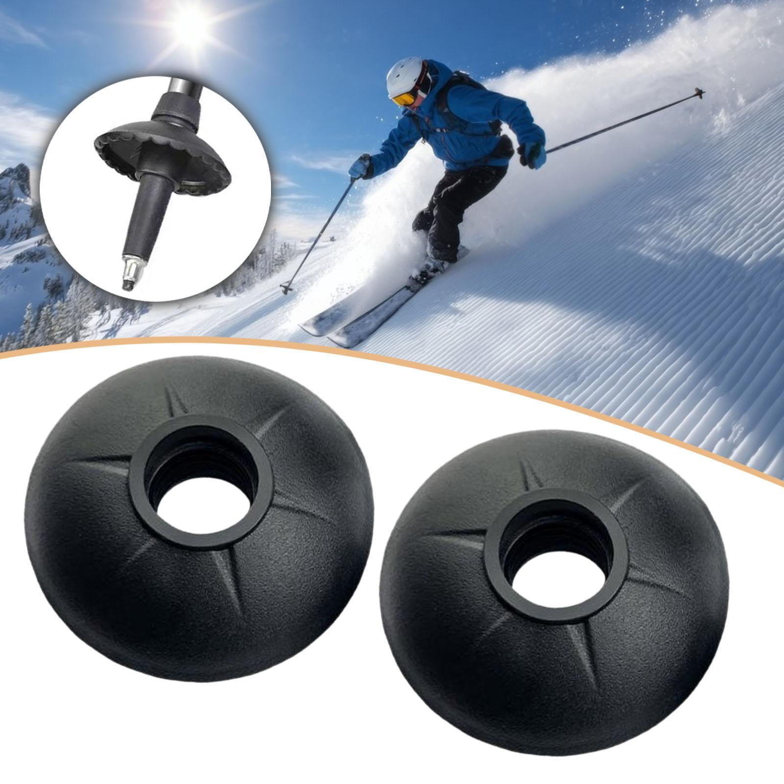 Snow Baskets Mud Baskets Trekking Pole - 2x Trekkingstock-Schneekörbe Wanderstock-Zubehör Rund 5cm Ersatz-Schutzkörbe