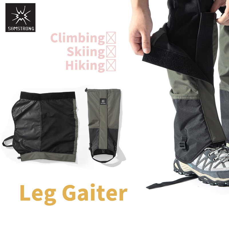Gaiters Waterproof Breathable Hiking - SAMSTRONG Wasserdichte Beinmanschette für Outdoor-Sportarten, Schneeabdeckung,