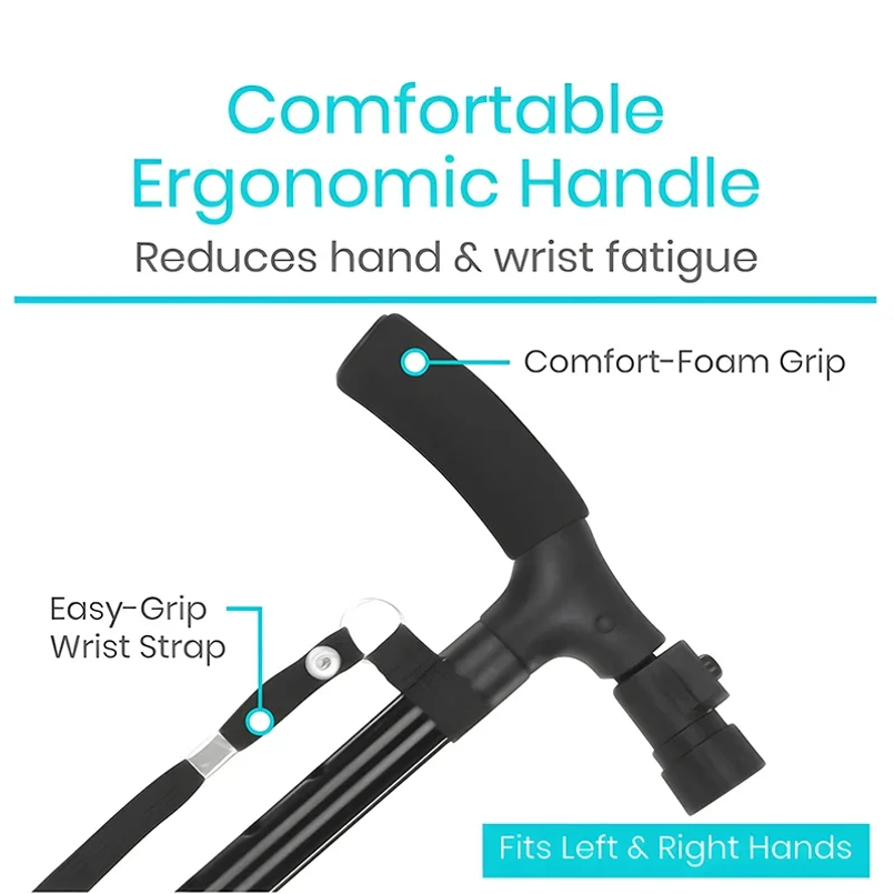 Zusammenklappbarer Gehstock mi – Folding Walking Sticks Hiking Adjustable Bewertung und Preis