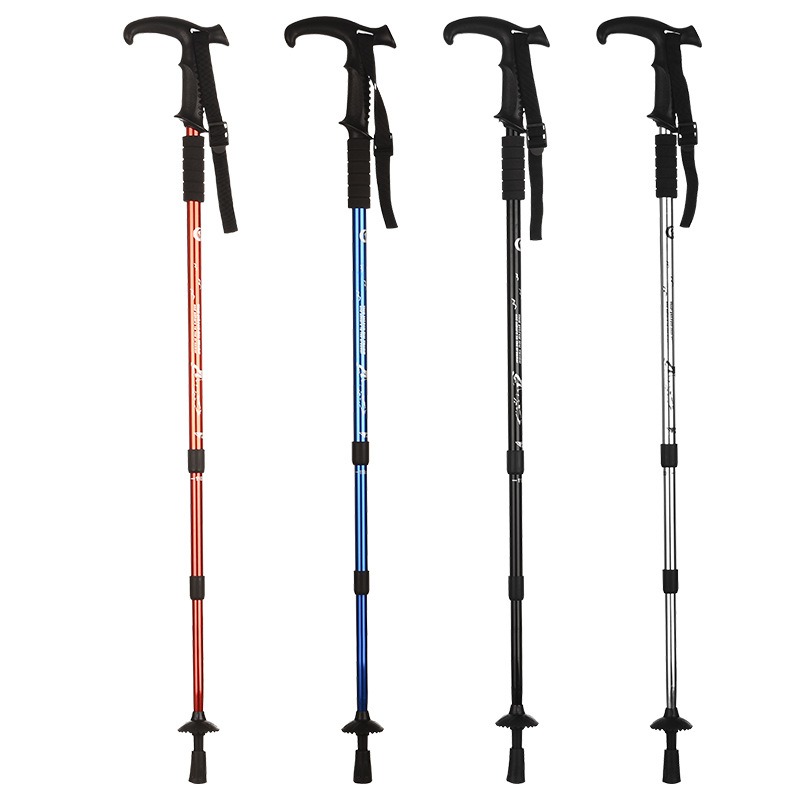 Verstellbarer 3-teiliger Alumi – Folding Walking Sticks Hiking Adjustable Bewertung und Preis