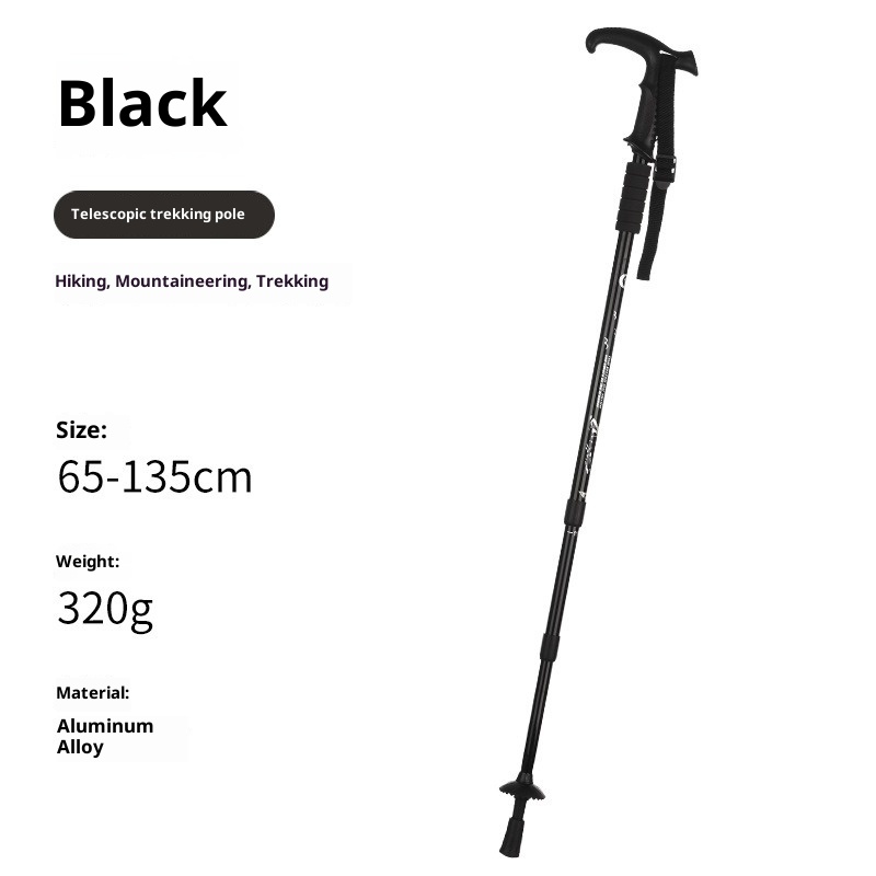 Verstellbarer 3-teiliger Alumi – Folding Walking Sticks Hiking Adjustable Bewertung und Preis