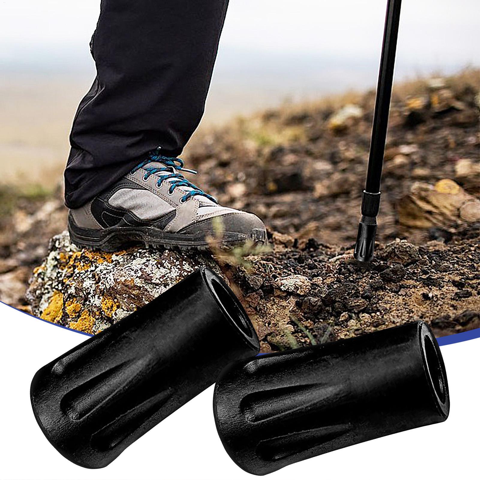 6 Stück Gummi-Gehstockspitzen, – Trekking Pole Rubber Tips Feet Replacement Bewertung und Preis