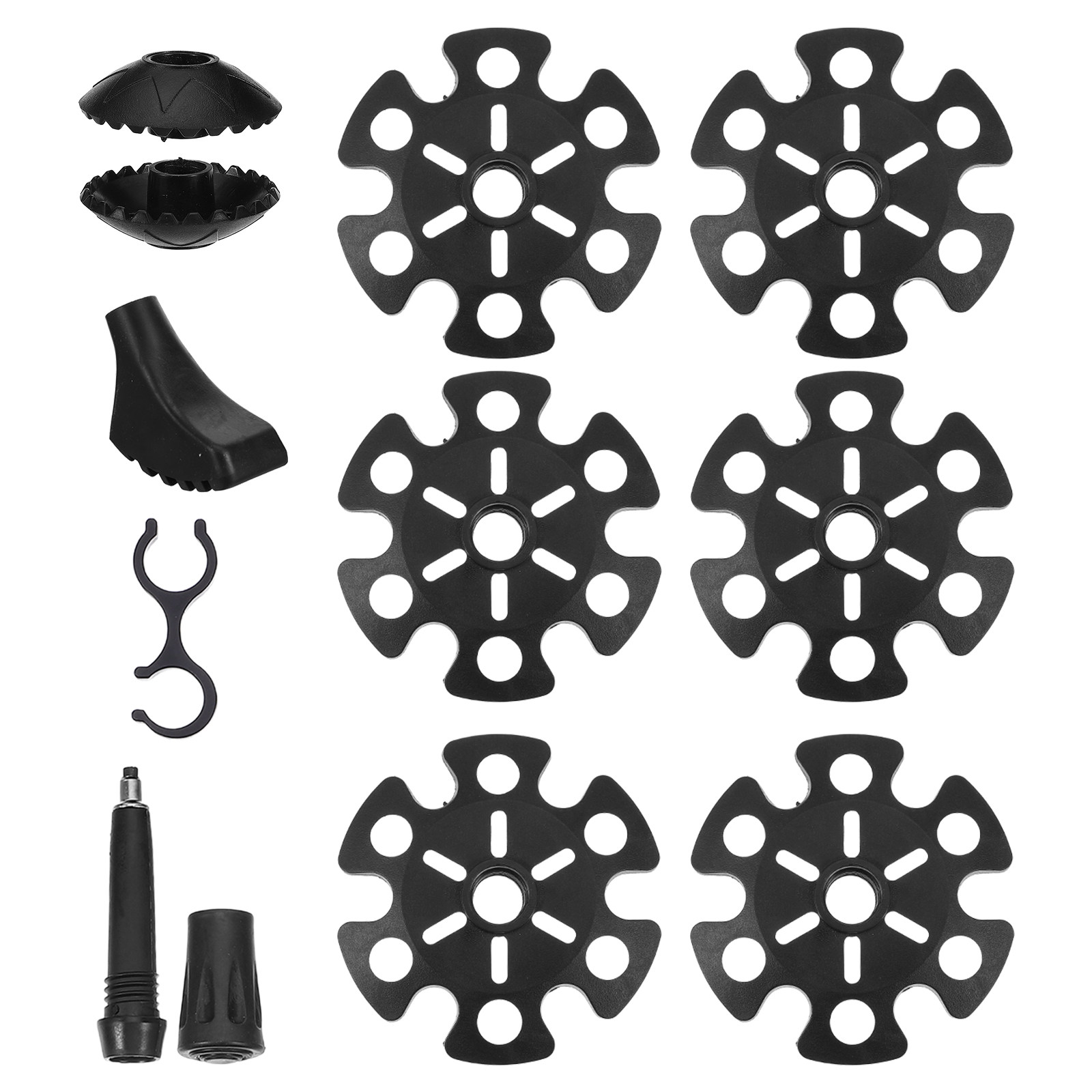 1 Set Trekkingstock-Schutzkapp – Snow Baskets Mud Baskets Trekking Pole Bewertung und Preis