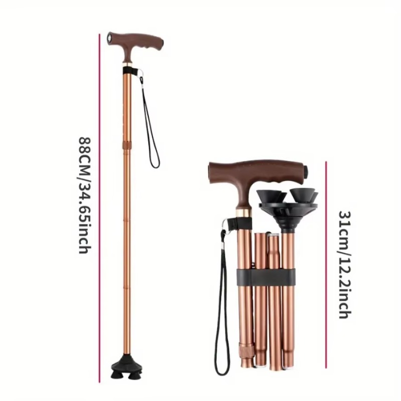 Verstellbarer Klappbarer Gehst – Folding Walking Sticks Hiking Adjustable Bewertung und Preis