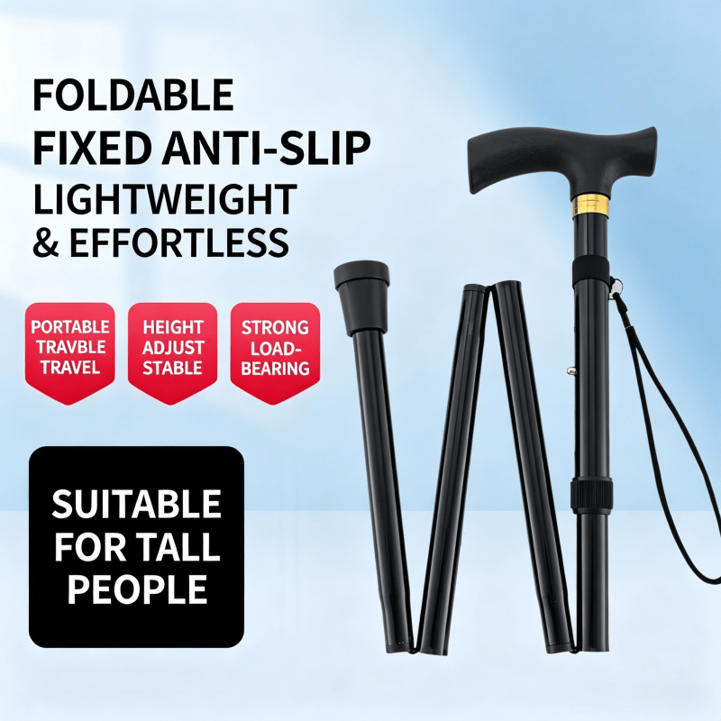 1 Stück faltbarer Gehstock, tr – Folding Walking Sticks Hiking Adjustable Bewertung und Preis