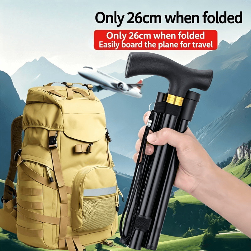 1 Stück faltbarer Gehstock, tr – Folding Walking Sticks Hiking Adjustable Bewertung und Preis