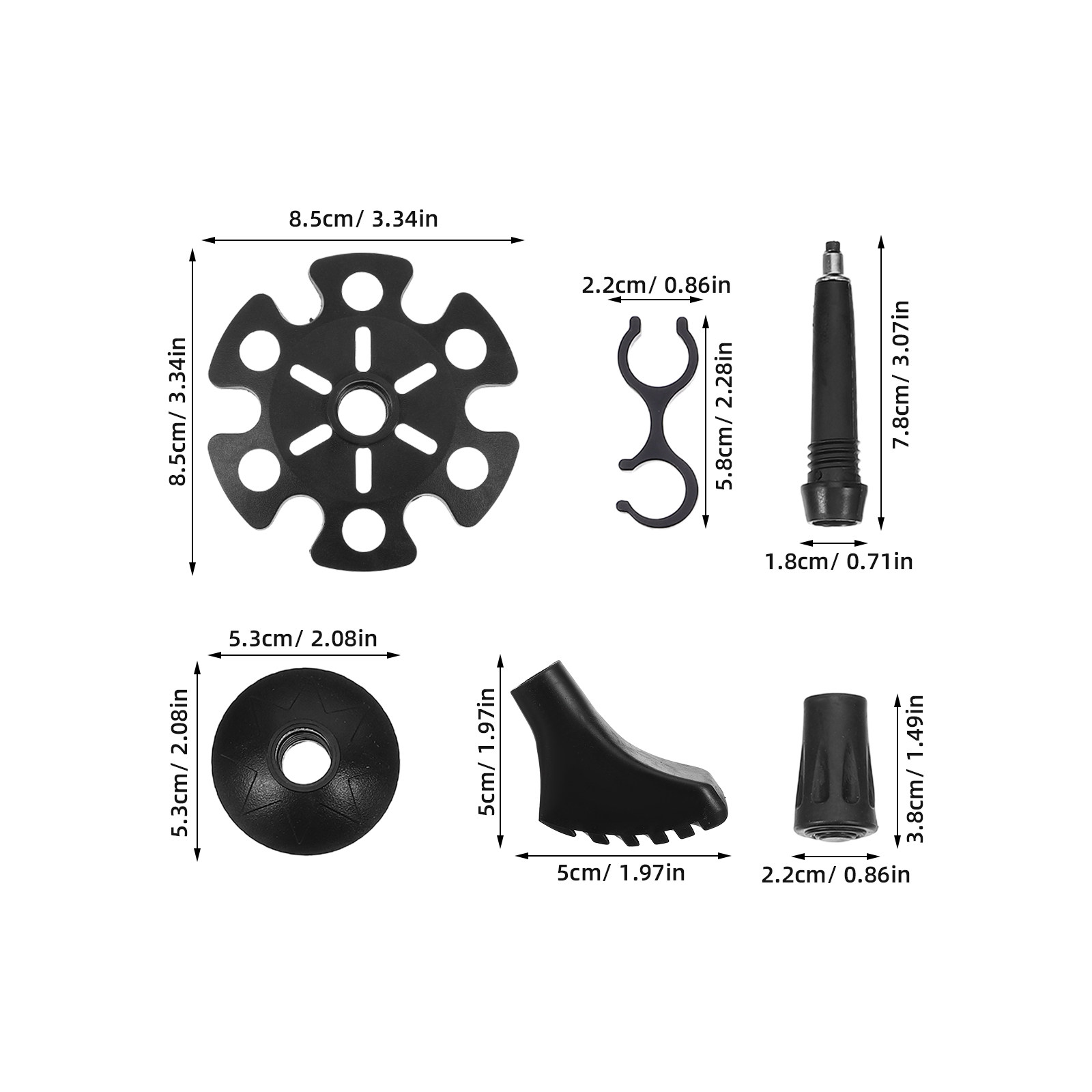 1 Set Trekkingstockspitzen aus – Snow Baskets Mud Baskets Trekking Pole Bewertung und Preis