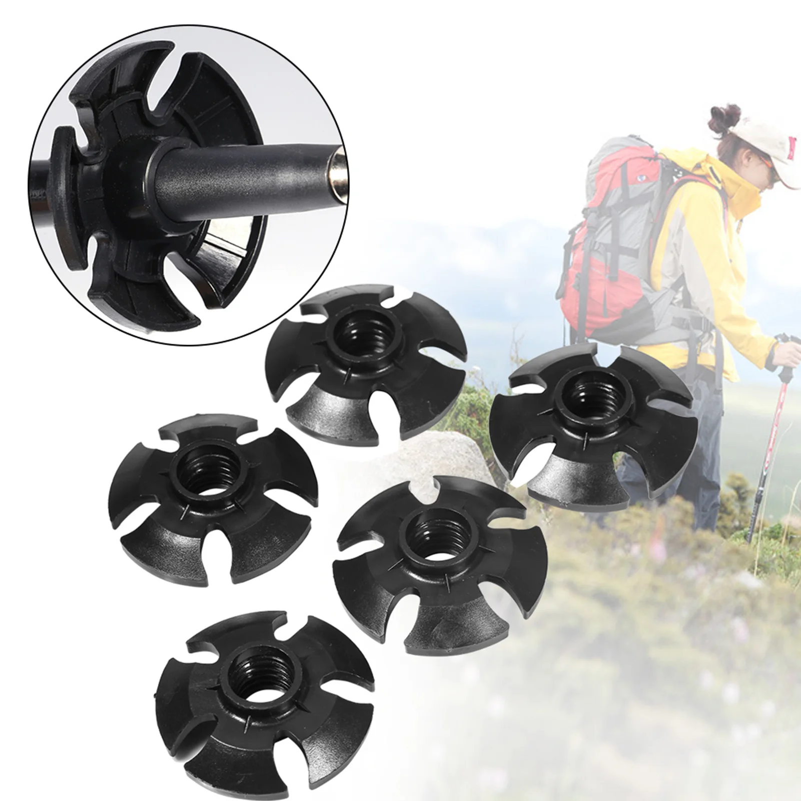 5 Stück Wanderstock-Ersatzkorb – Snow Baskets Mud Baskets Trekking Pole Bewertung und Preis