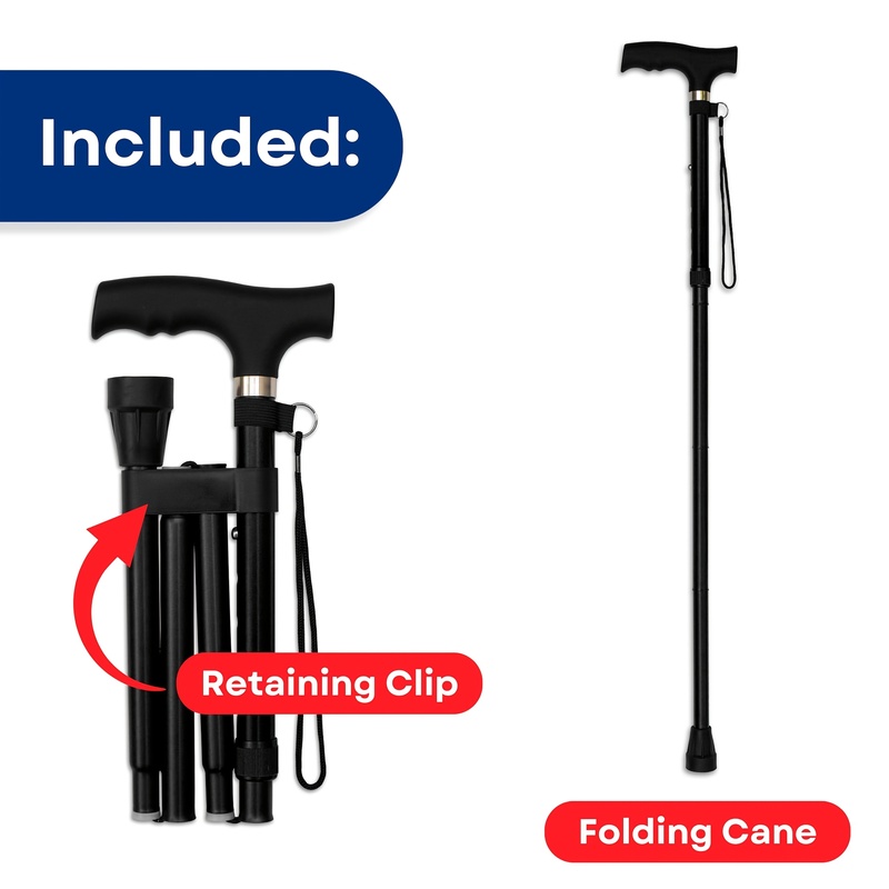 4-teiliger ultraleichter, vers – Folding Walking Sticks Hiking Adjustable Bewertung und Preis