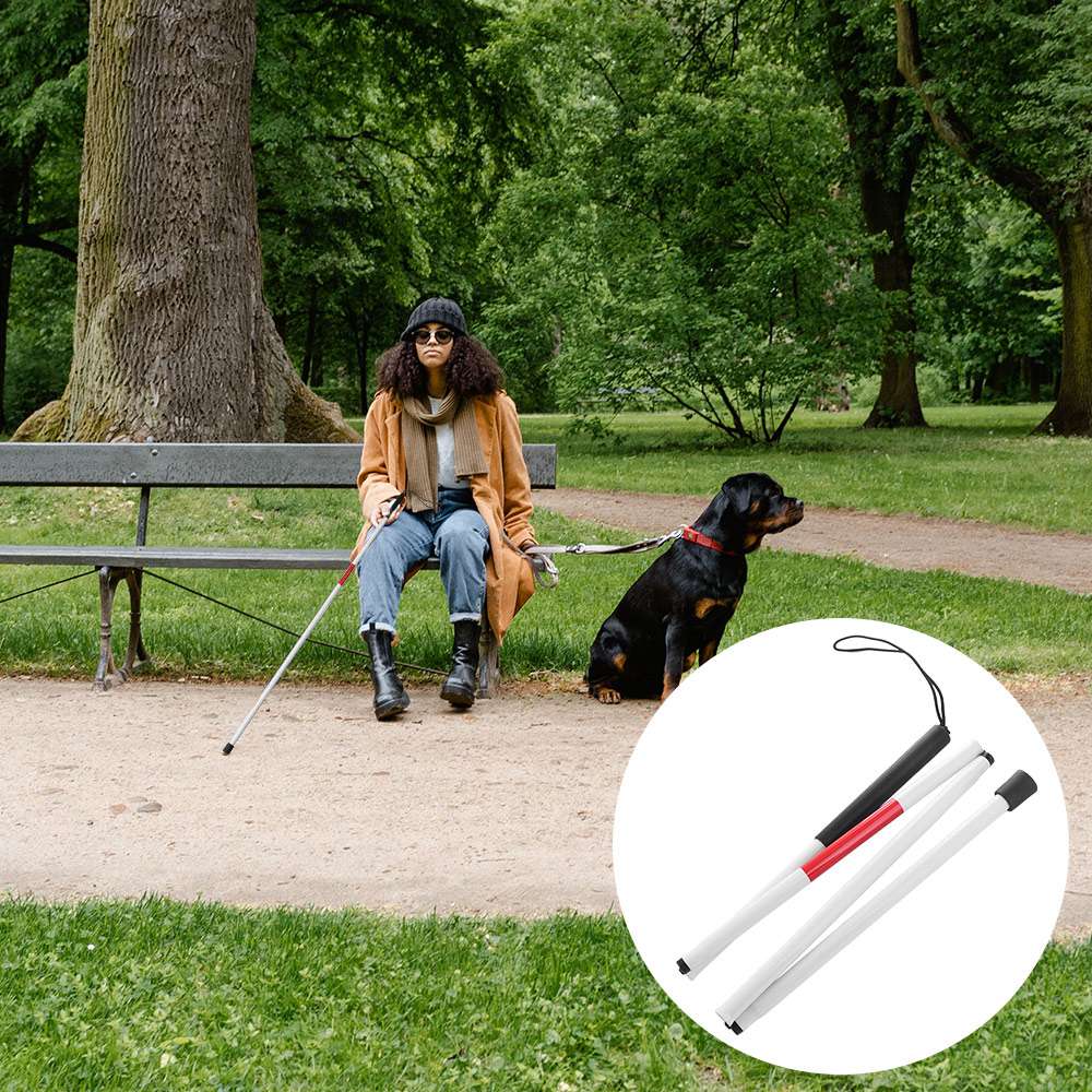 Aluminium-Legierungs-Blindenge – Folding Walking Sticks Hiking Adjustable Bewertung und Preis