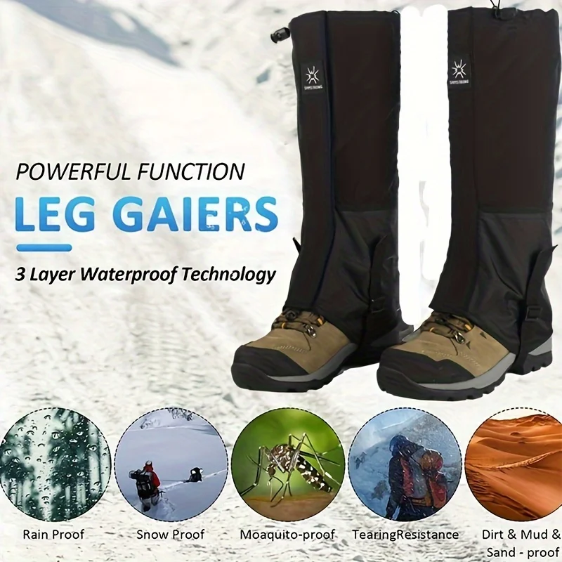 2 Stück wasserdichte Beingamas – Gaiters Waterproof Breathable Hiking Bewertung und Preis