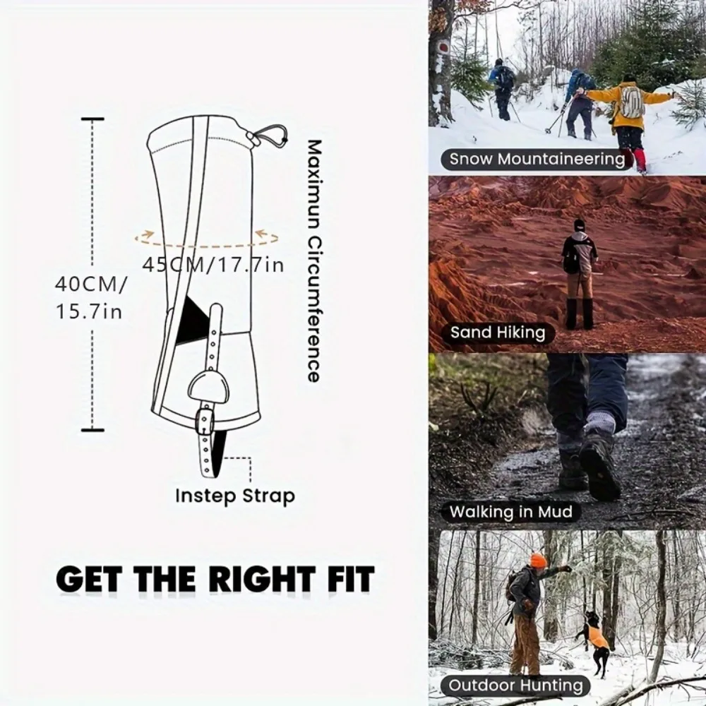 2 Stück wasserdichte Beingamas – Gaiters Waterproof Breathable Hiking Bewertung und Preis