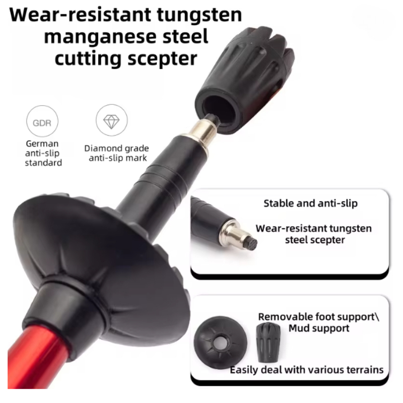 Ultraleichte, zusammenklappbar – Folding Walking Sticks Hiking Adjustable Bewertung und Preis