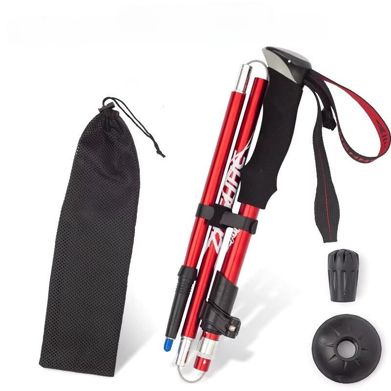 1 Paar Verstellbare Ultraleich – Folding Walking Sticks Hiking Adjustable Bewertung und Preis