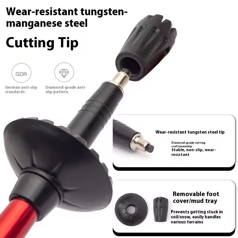 1 Paar Verstellbare Ultraleich – Folding Walking Sticks Hiking Adjustable Bewertung und Preis