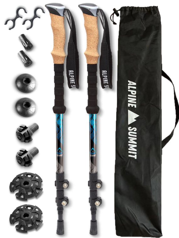 Aluminium-Karbonfaser-Trekking – Carbon Fiber Trekking Poles Ultralight Pair Bewertung und Preis