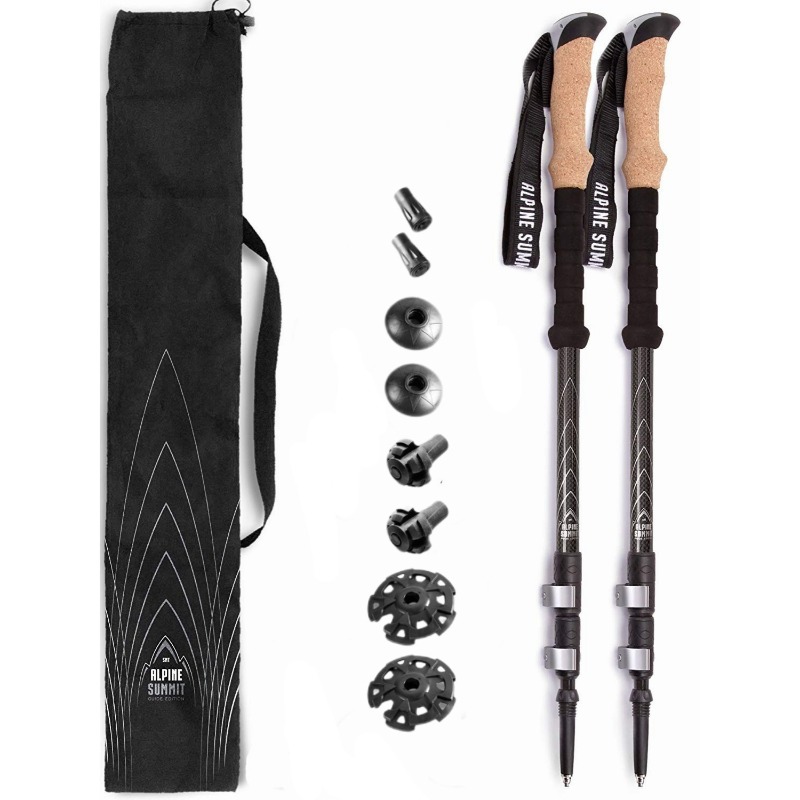 Aluminium-Karbonfaser-Trekking – Carbon Fiber Trekking Poles Ultralight Pair Bewertung und Preis