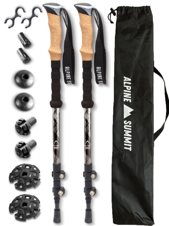 Aluminium-Karbonfaser-Trekking – Carbon Fiber Trekking Poles Ultralight Pair Bewertung und Preis