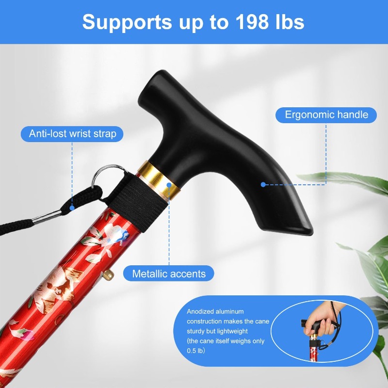 5-stufig verstellbarer, klappb – Folding Walking Sticks Hiking Adjustable Bewertung und Preis