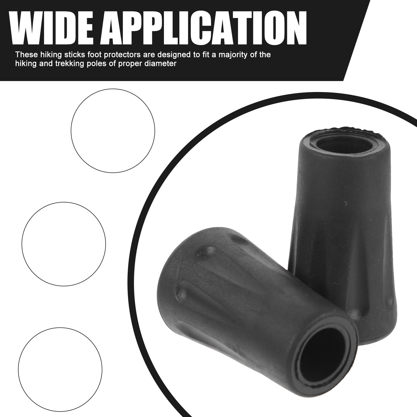 24 Stück Trekkingstock-Schutzh – Trekking Pole Rubber Tips Feet Replacement Bewertung und Preis